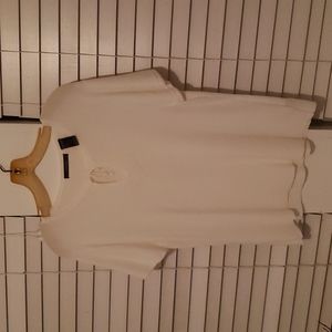 Liz Claiborne  white short sleeve top, scoop neck w/ cutout. Size PXL